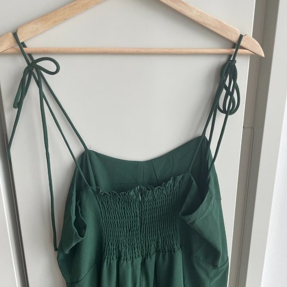 RIHOAS Green Midi Dress with Flattering Fit - Picture 6 of 7